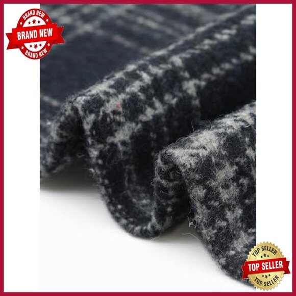 Vintage Tartan A-Line Midi Skirt with Pockets High Waist - Picture 6 of 6